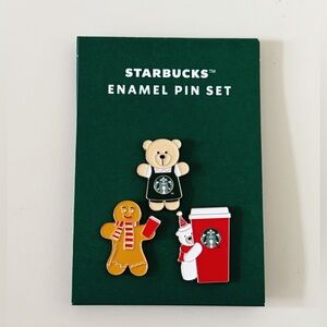 Starbucks 2025 Holiday Enamel Pin Set